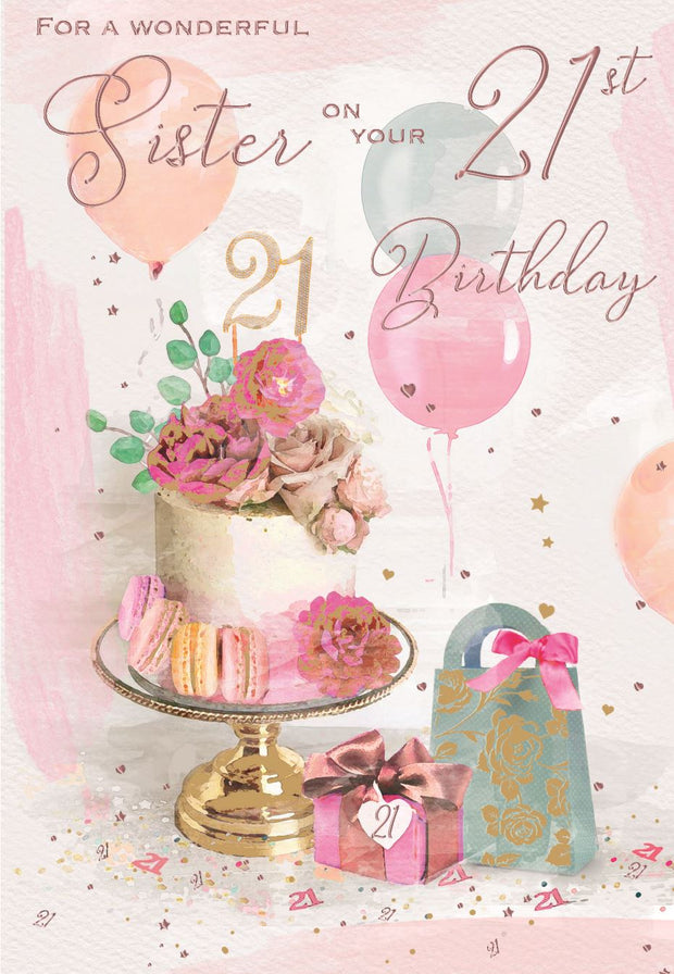 ICG Sister 21st Birthday Card