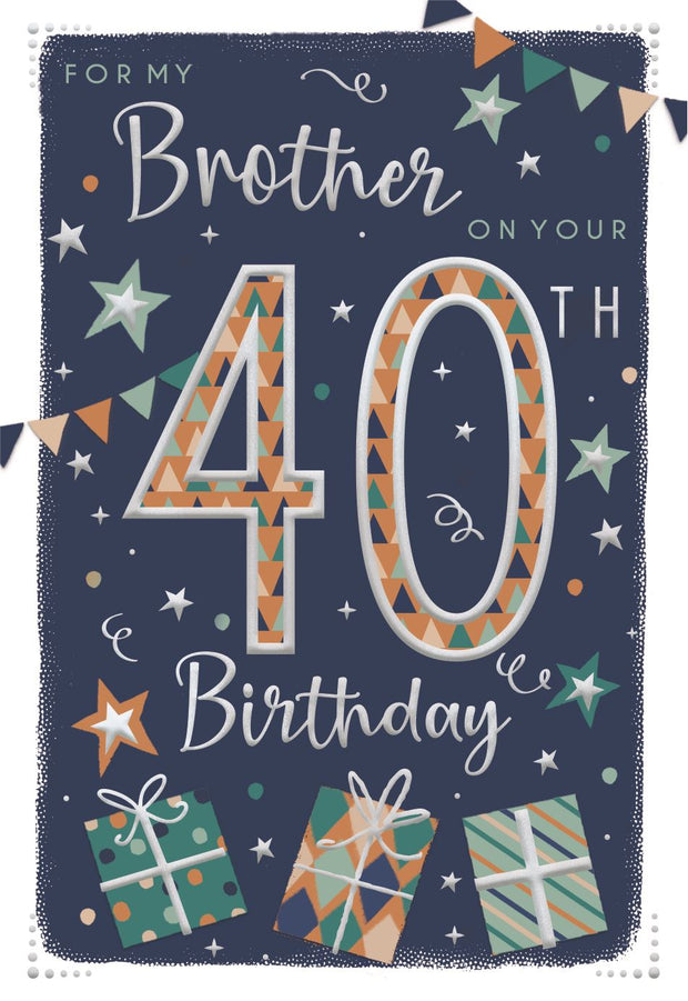 ICG Brother 40th Birthday Card