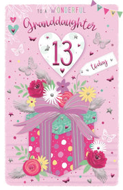 ICG Granddaughter 13th Birthday Card