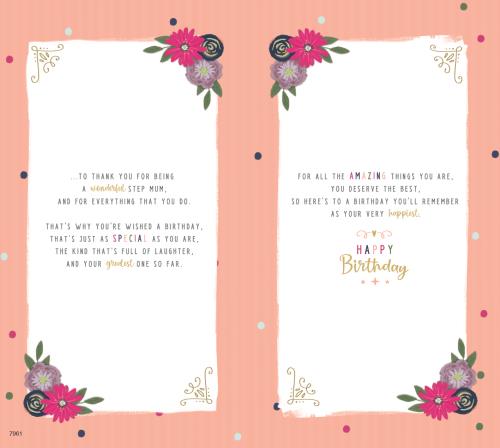 ICG Step Mum Birthday Card