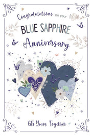ICG Blue Sapphire (65th) Anniversary Card