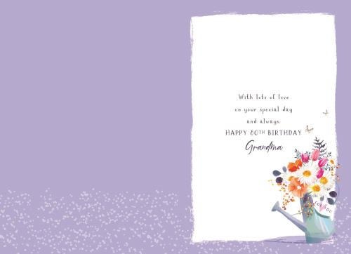 ICG Grandma 80th Birthday Card