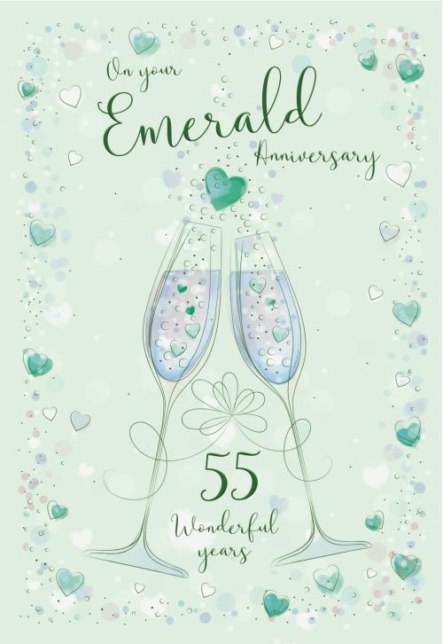 ICG Your Emerald Anniversary Card