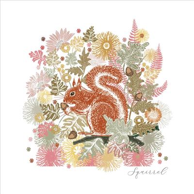 Nigel Quiney Squirrel Woodland Nature Blank Card