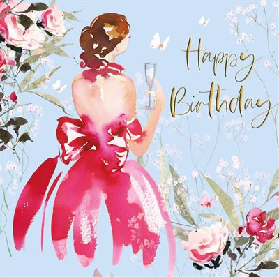 Nigel Quiney Pink Dress Chelsea Darling Birthday Card
