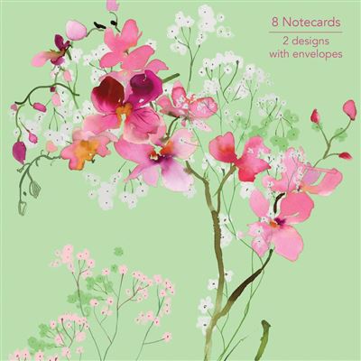 Nigel Quiney Orchid & Hydrangea Chelsea Darling Notelets