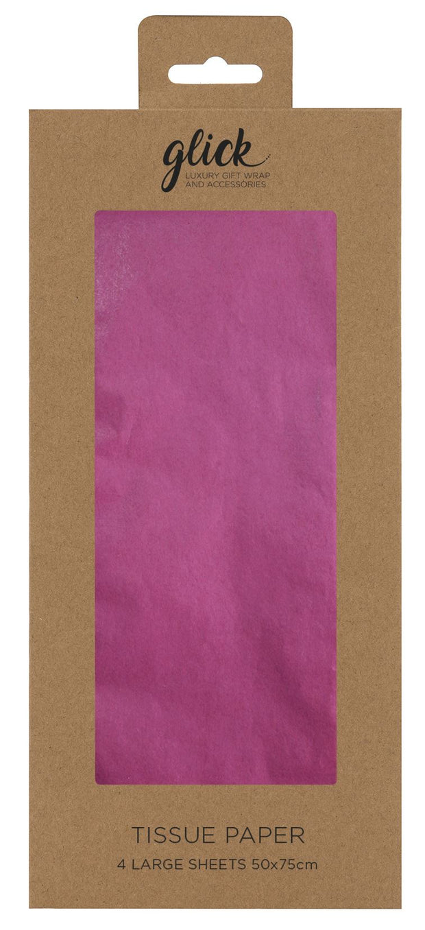 Glick Hot Pink Tissue 4 Sheets