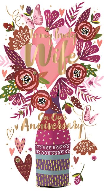 Ling Design Wife Anniversary Card