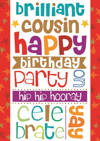 Ling Design Cousin Birthday Card