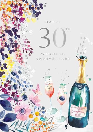 Ling Design Pearl Wedding Anniversary Card