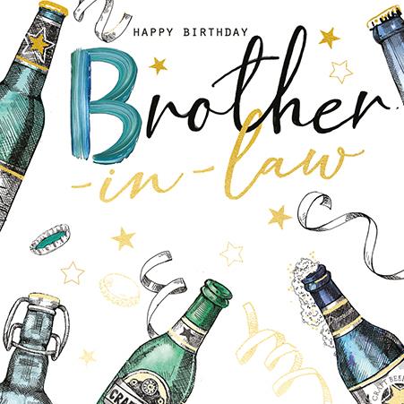 Ling Design Brother In Law Birthday Card