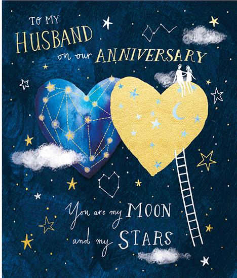 Ling Design Husband Anniversary Card