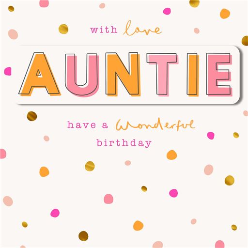 Hallmark Auntie Birthday Card