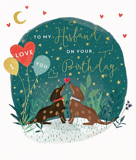 Ling Design Husband Birthday Card
