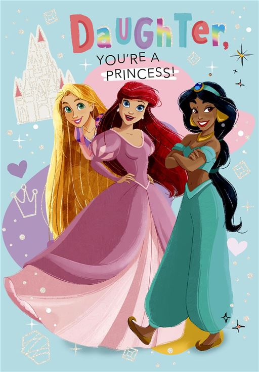 Hallmark Disney Princess Daughter Birthday Card