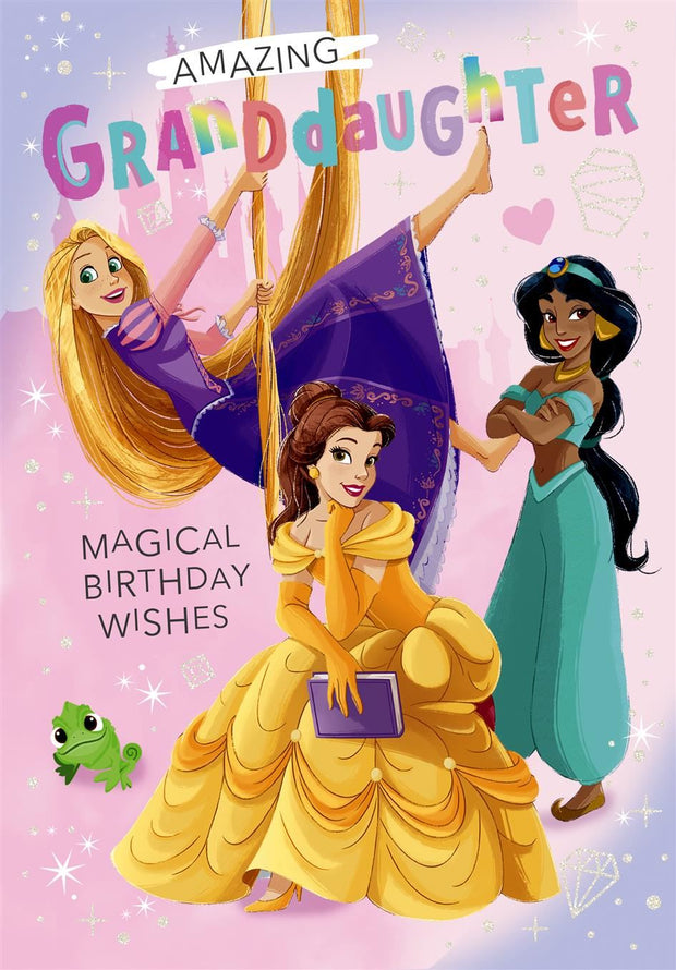 Hallmark Disney Princesses Granddaughter Birthday Card