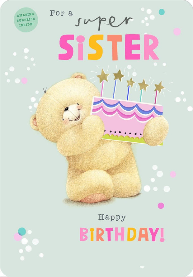 Hallmark Forever Friends Sister Birthday Card