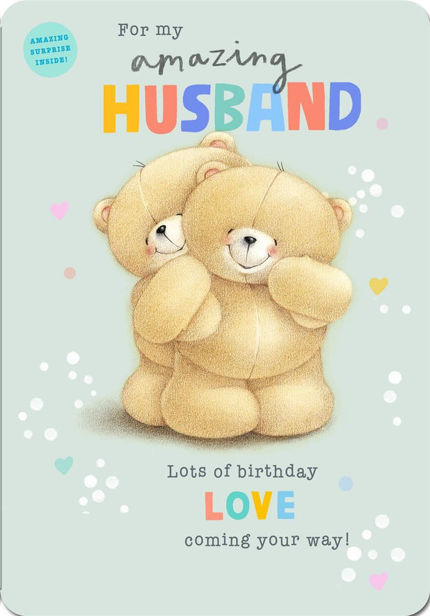 Hallmark Forever Friends Husband Birthday Card