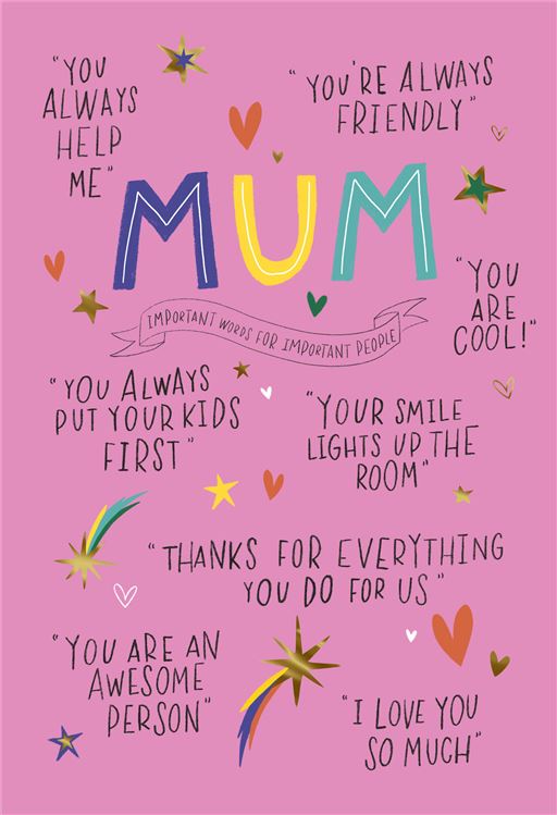 Hallmark Mum Birthday Card