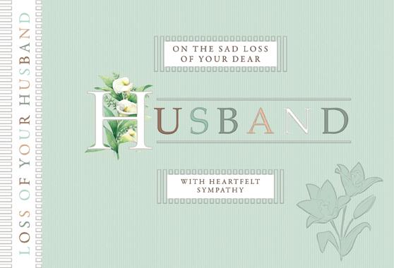 Words N Wishes Sympathy Loss of Husband Card