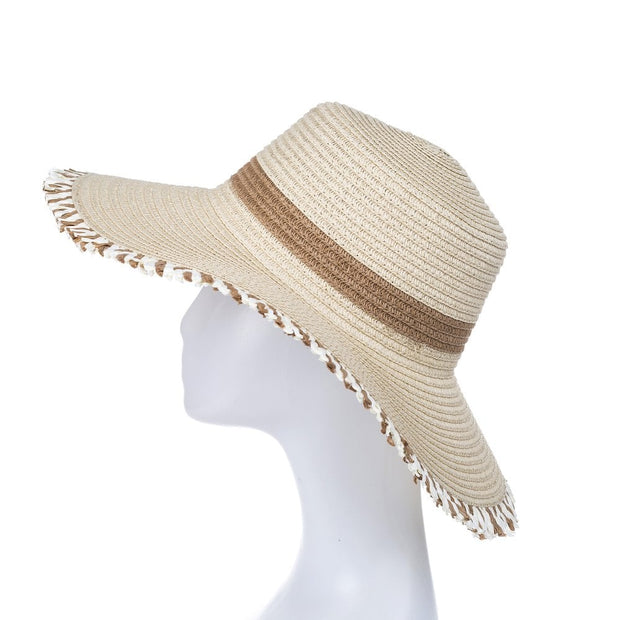 Latte Wide Brimmed Antigua Sun Hat