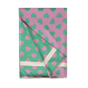Accessories By Park Lane Pink & Green Heart Scarf