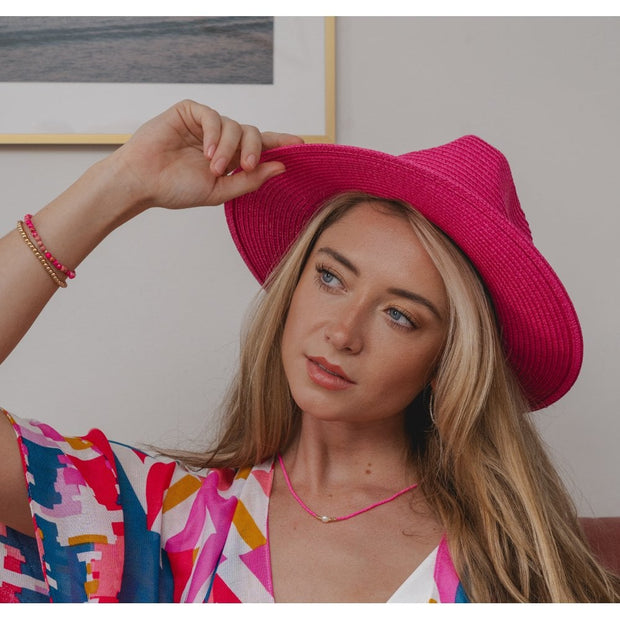 Hot Pink Ibiza Sun Hat