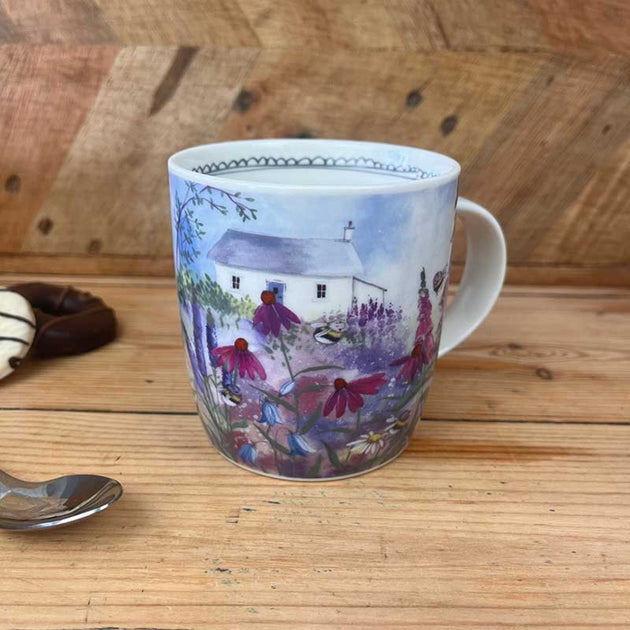 Alex Clark Japanese Anemones Flowers Mug - Wildflowers - Original Artwork - Cup For Nature Lovers - Gift Ideas - Perfect - View #4