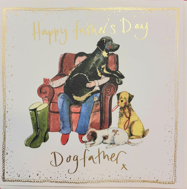 Alex Clark Dogfather Father's Day Card