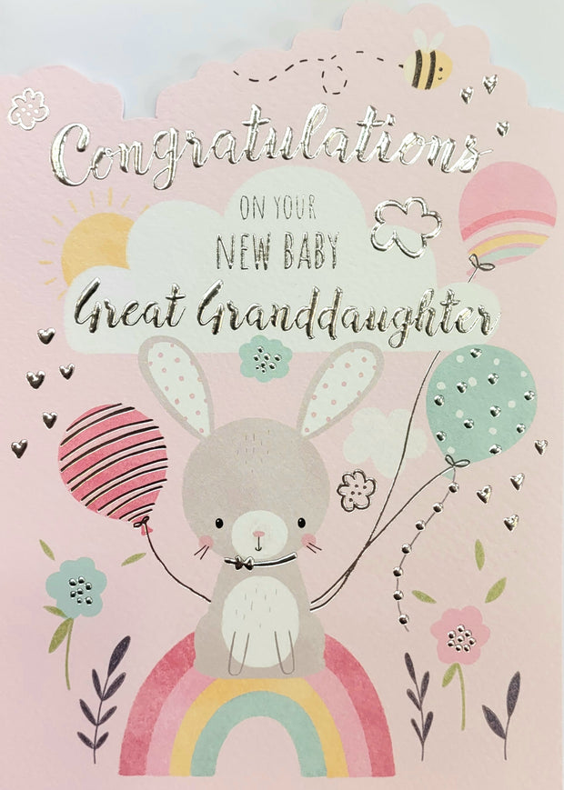 Noel Tatt Birth of Your Great Granddaughter Card