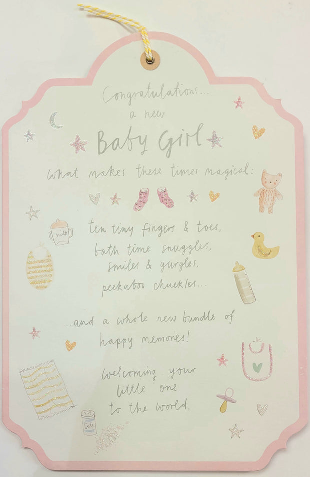 Hallmark Baby Girl Card