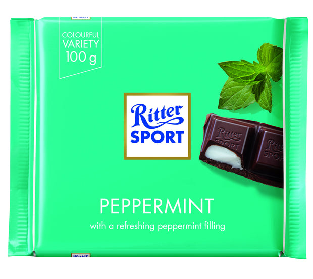 Ritter Sport Dark Chocolate Covered Peppermint Bar 100g