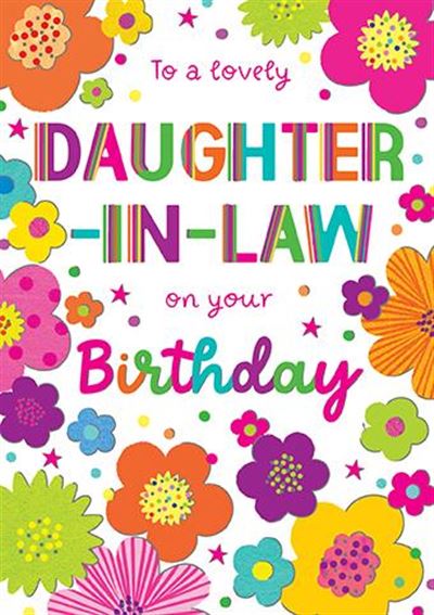 Paper Rose Daughter in Law Birthday Card