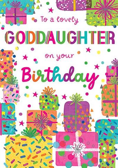 Paper Rose Goddaughter Birthday Card