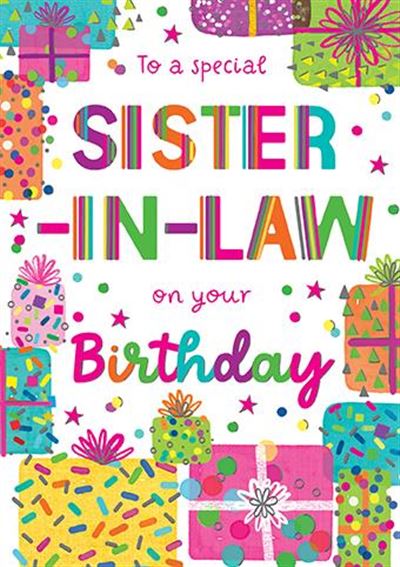 Paper Rose Sister in Law Birthday Card