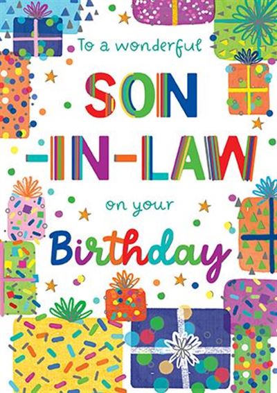 Paper Rose Son In Law Birthday Card