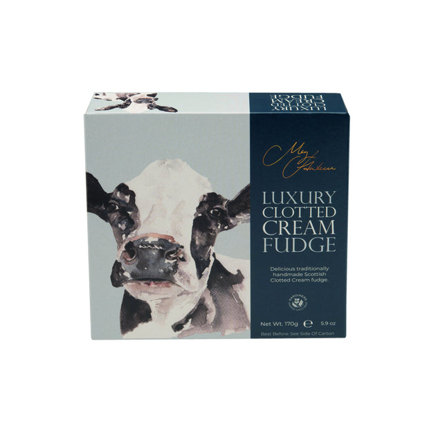 Meg Hawkins  Meg Hawkins Friesian Cow carton of clotted cream fudge 170g