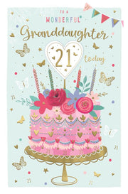 ICG Granddaughter 21st Birthday Card