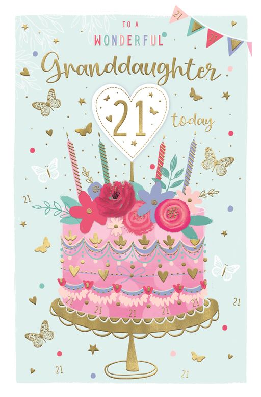 ICG Granddaughter 21st Birthday Card