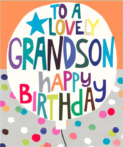 Papersalad Grandson Birthday Card