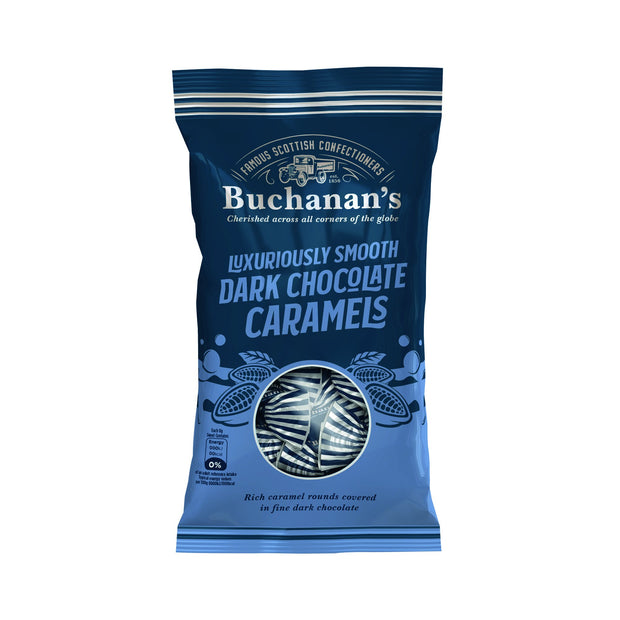 Buchanans bag of dark chocolate Caramels 110g