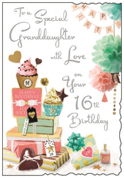 Jonny Javelin Granddaughter 16th Birthday Card