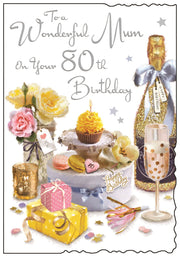 Jonny Javelin Mum 80th Birthday Card