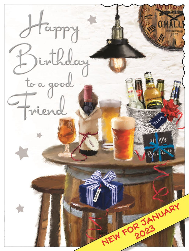 Jonny Javelin Friend Birthday Card