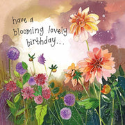 Alex Clark Blooming Lovely Birthday Dahlias Card