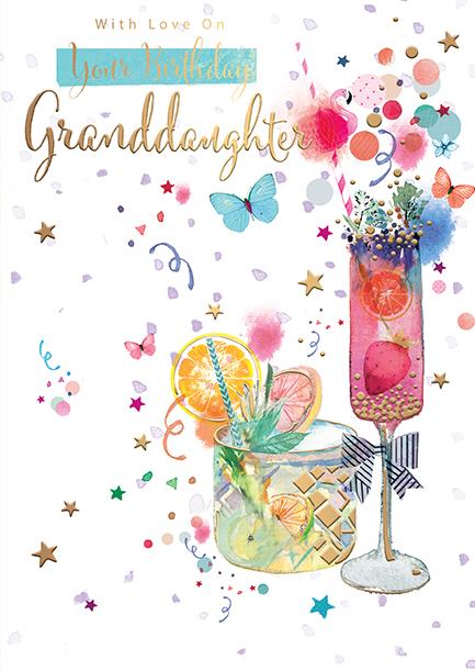 Words N Wishes Granddaughter Birthday Card