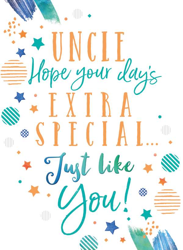 Noel Tatt Uncle Birthday Card*