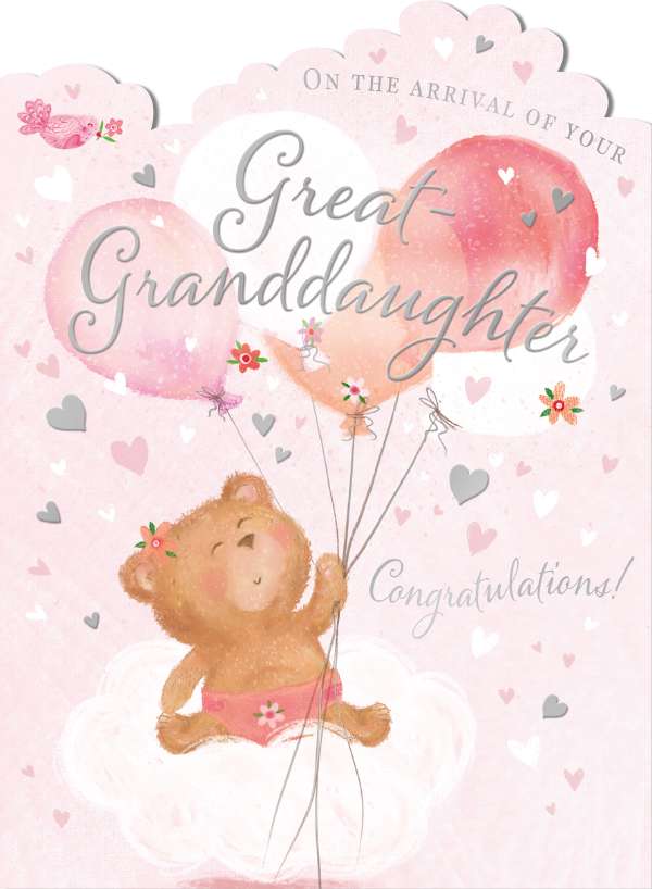 Noel Tatt Birth of Your Great Granddaughter Card