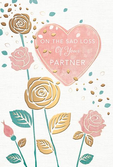 Words N Wishes Loss of Partner Sympathy Card