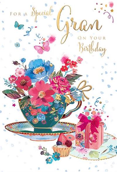 Words & Wishes Gran Birthday Card